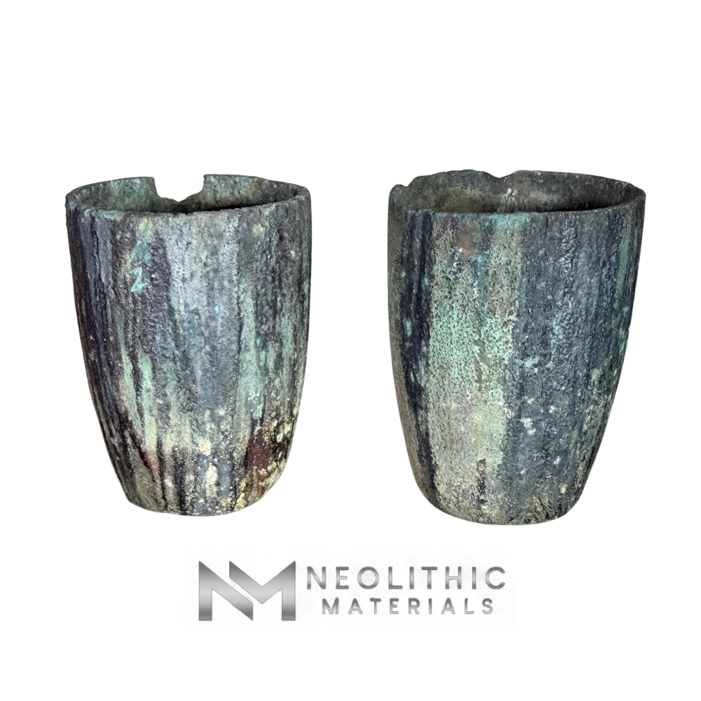 French Antique Large Crucibles